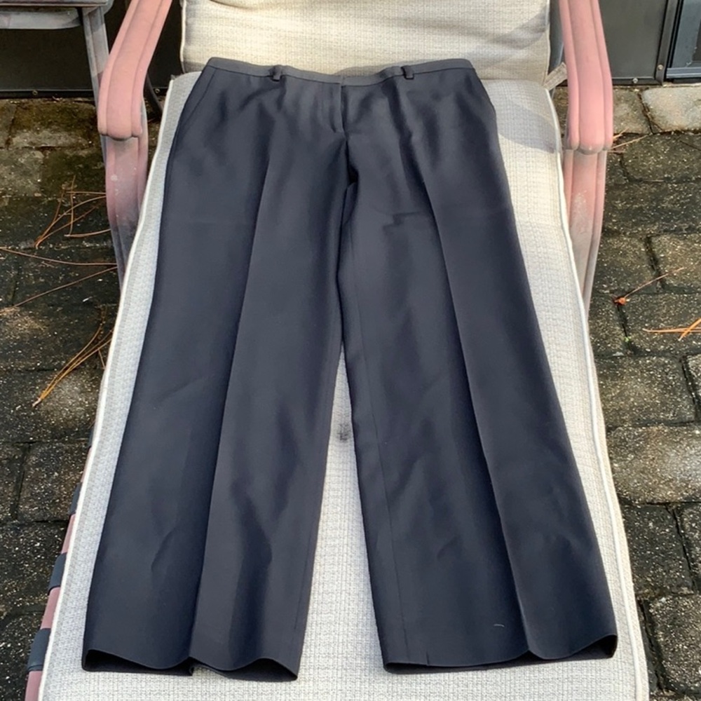 ANN TAYLOR FACTORY BLACK DRESS PANTS, LINED, SIZE 8